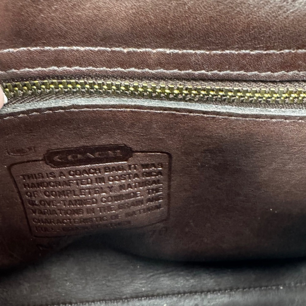 Vintage Coach Mahogany Brown Court Bag Convertible Crossbody 9870 Rare EUC - Picture 16 of 16